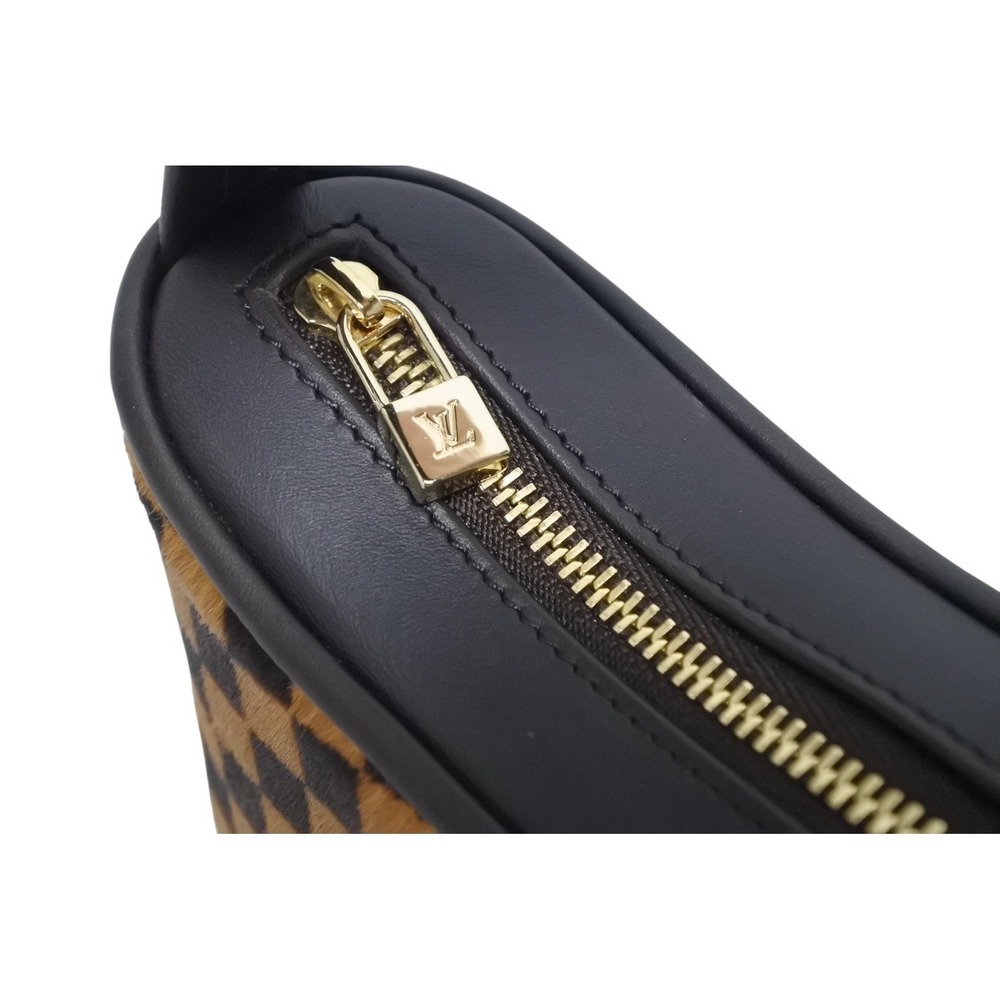 LOUIS VUITTON Damier Sauvage Tiger handbag brown pony leather - Picture 7 of 9